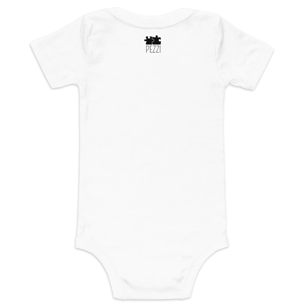 Farfalle on a Baby short sleeve onesie