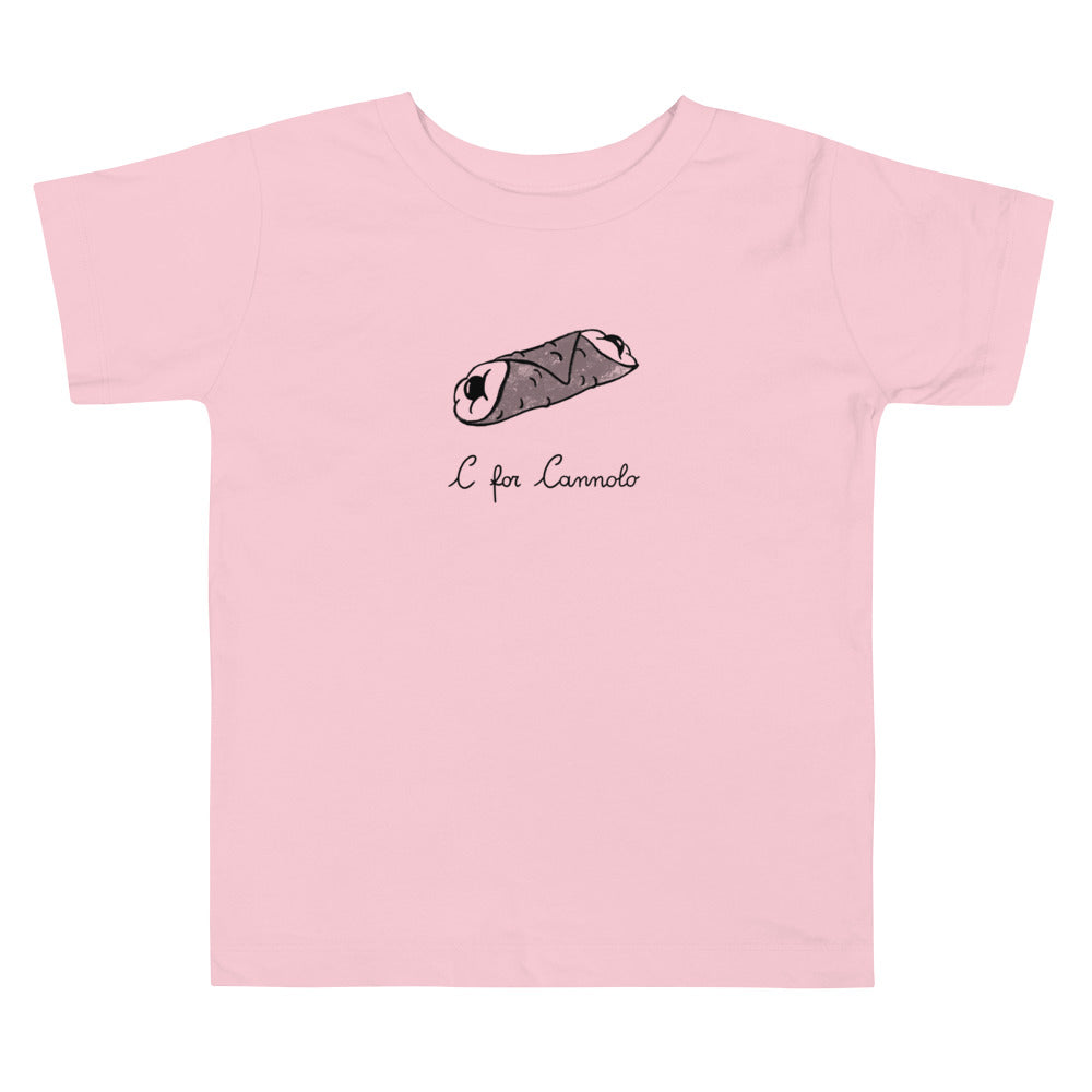 Cannolo on a Toddler Short Sleeve Tee
