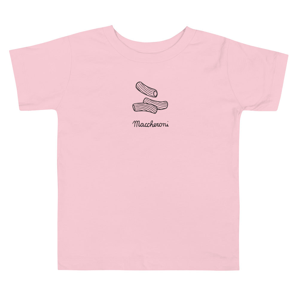 Maccheroni on a Toddler Short Sleeve Tee