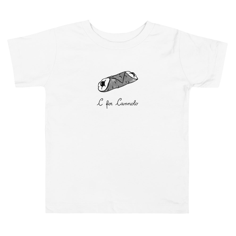 Cannolo on a Toddler Short Sleeve Tee