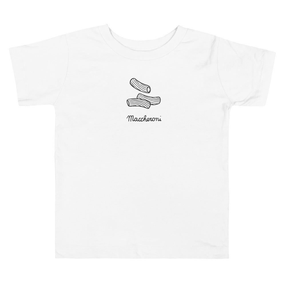 Maccheroni on a Toddler Short Sleeve Tee