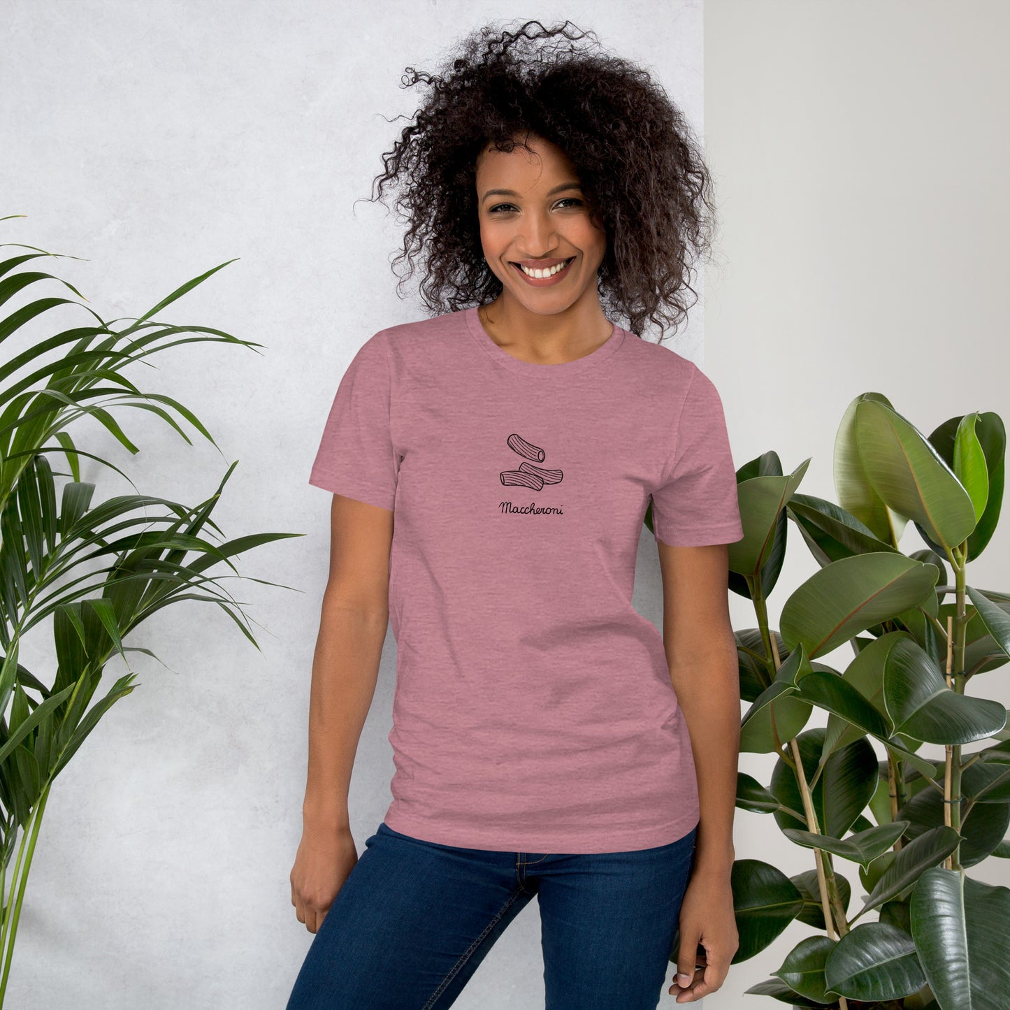 Maccheroni on a Unisex t-shirt