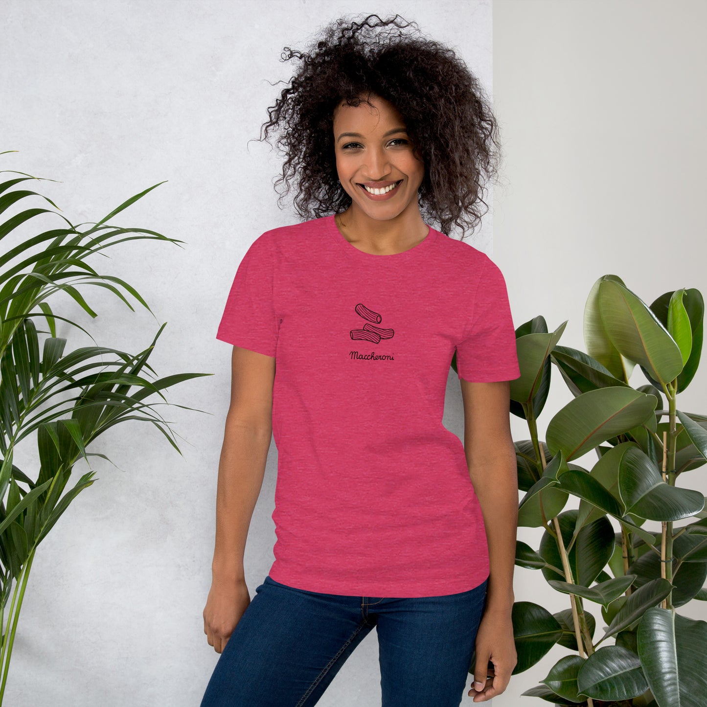 Maccheroni on a Unisex t-shirt