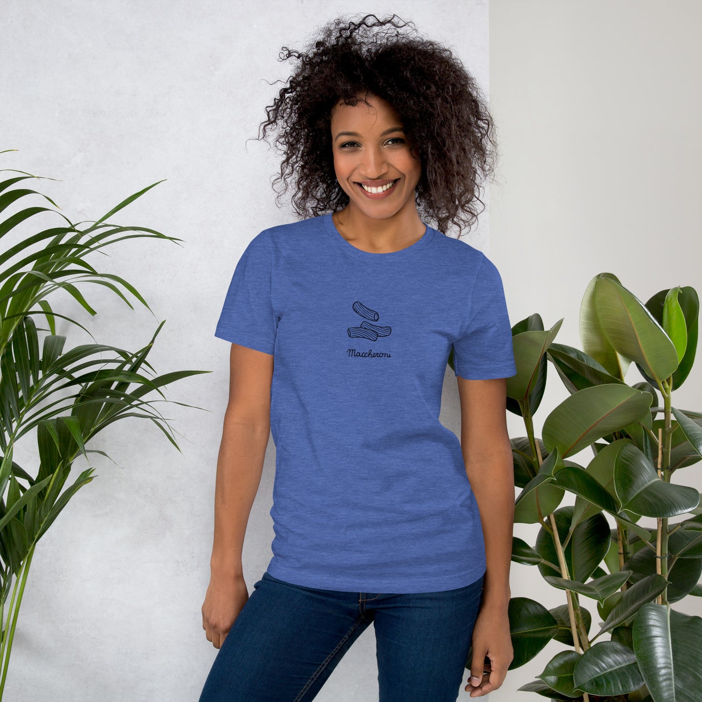Maccheroni on a Unisex t-shirt