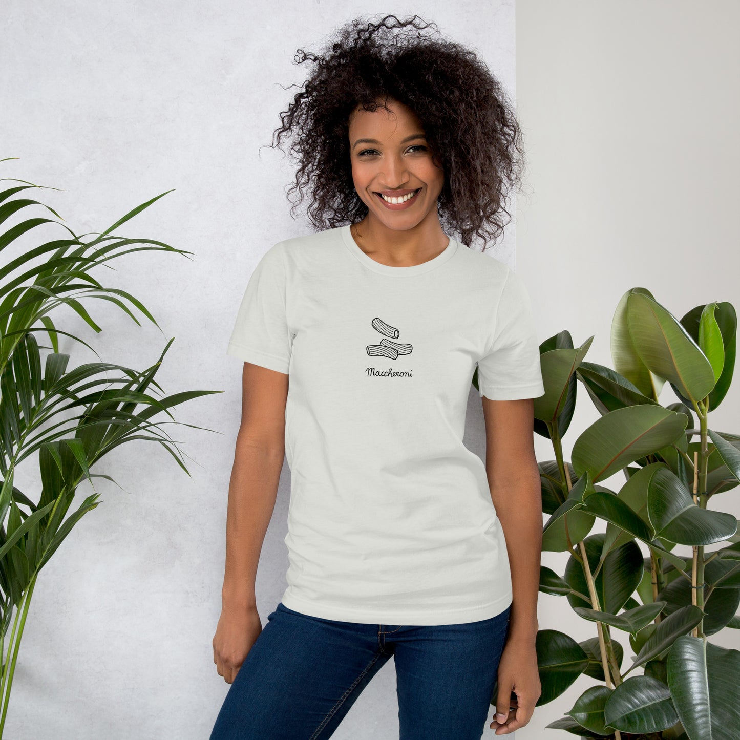 Maccheroni on a Unisex t-shirt