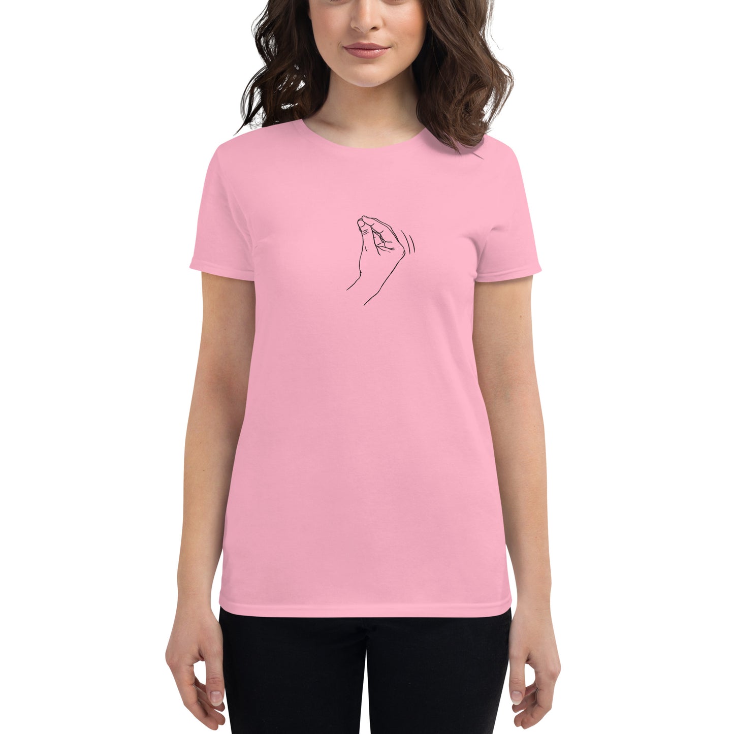 Speak Italian on a Women's FITTED t-shirt