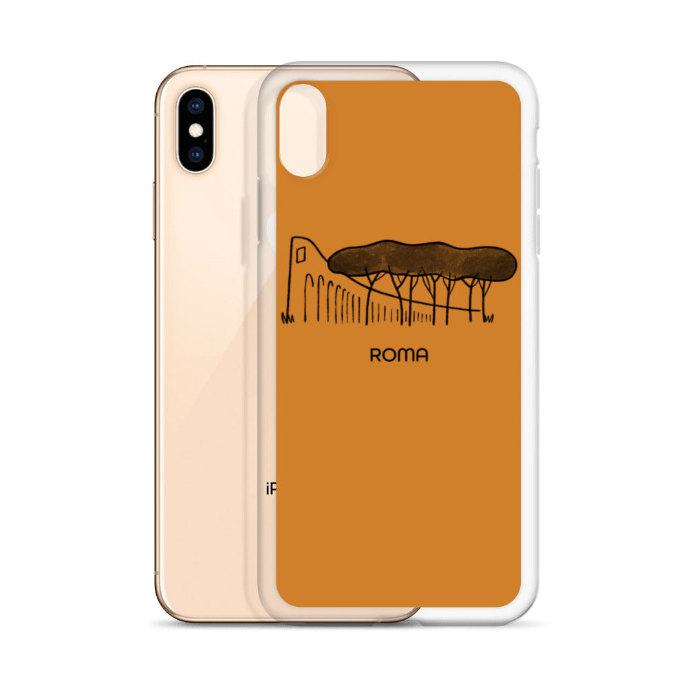 Roman Pine Trees on an iPhone Case - Rome's okra-colored buildings