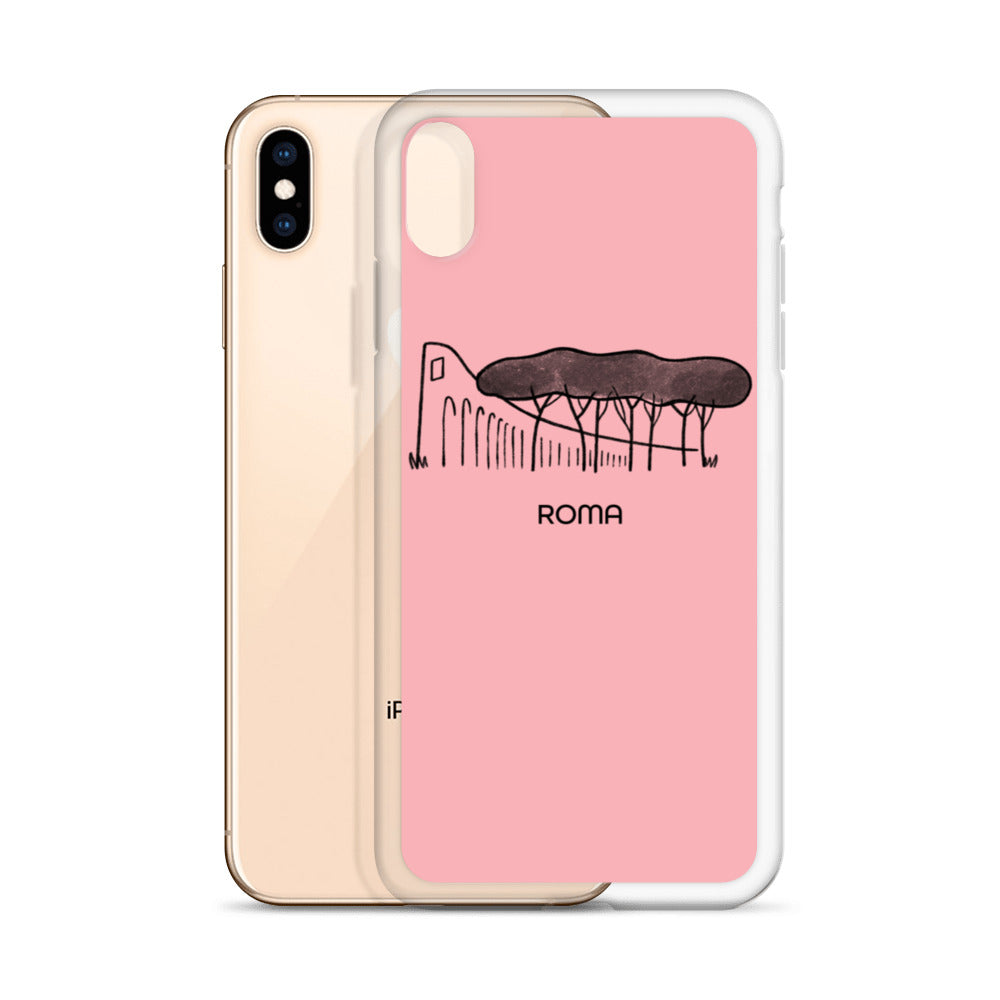 Roman Pine Trees on an iPhone Case - it's pretty in pink!