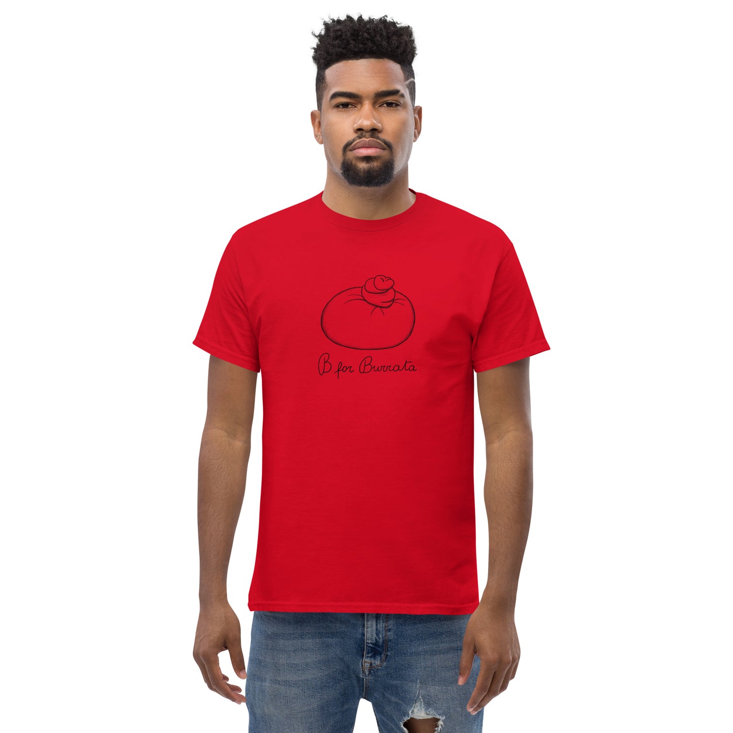 Burrata on a Men's classic tee