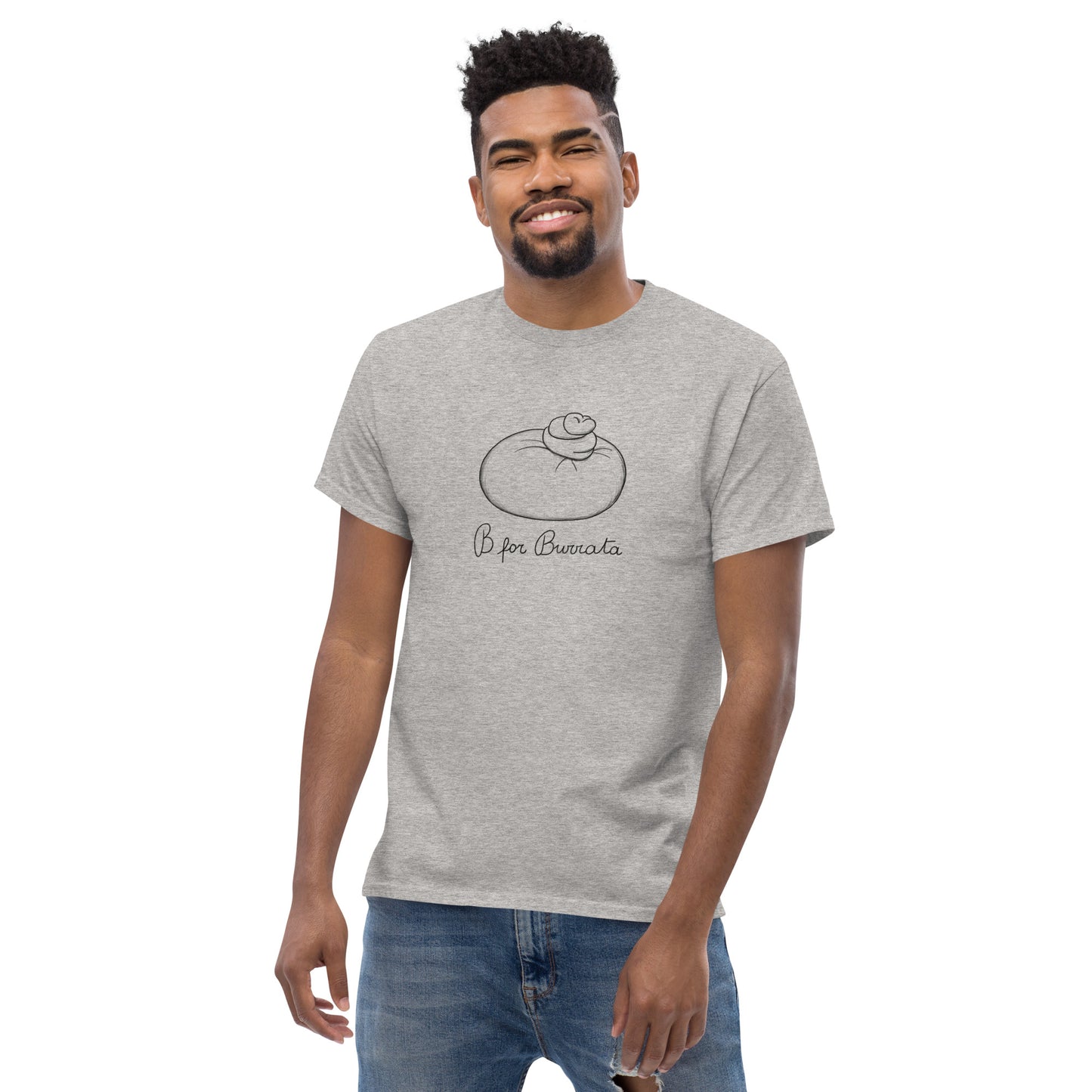 Burrata on a Men's classic tee