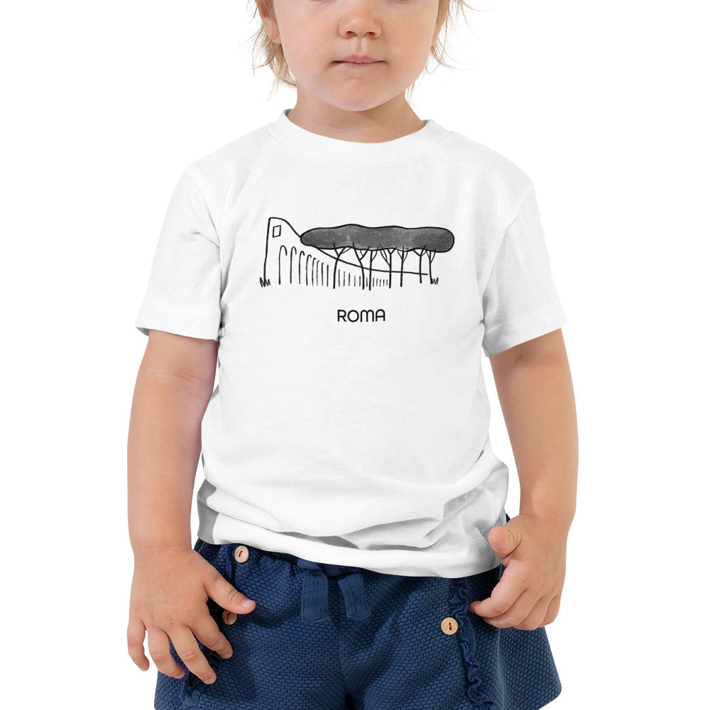 Roman Pine Trees on a Toddler Short Sleeve Tee