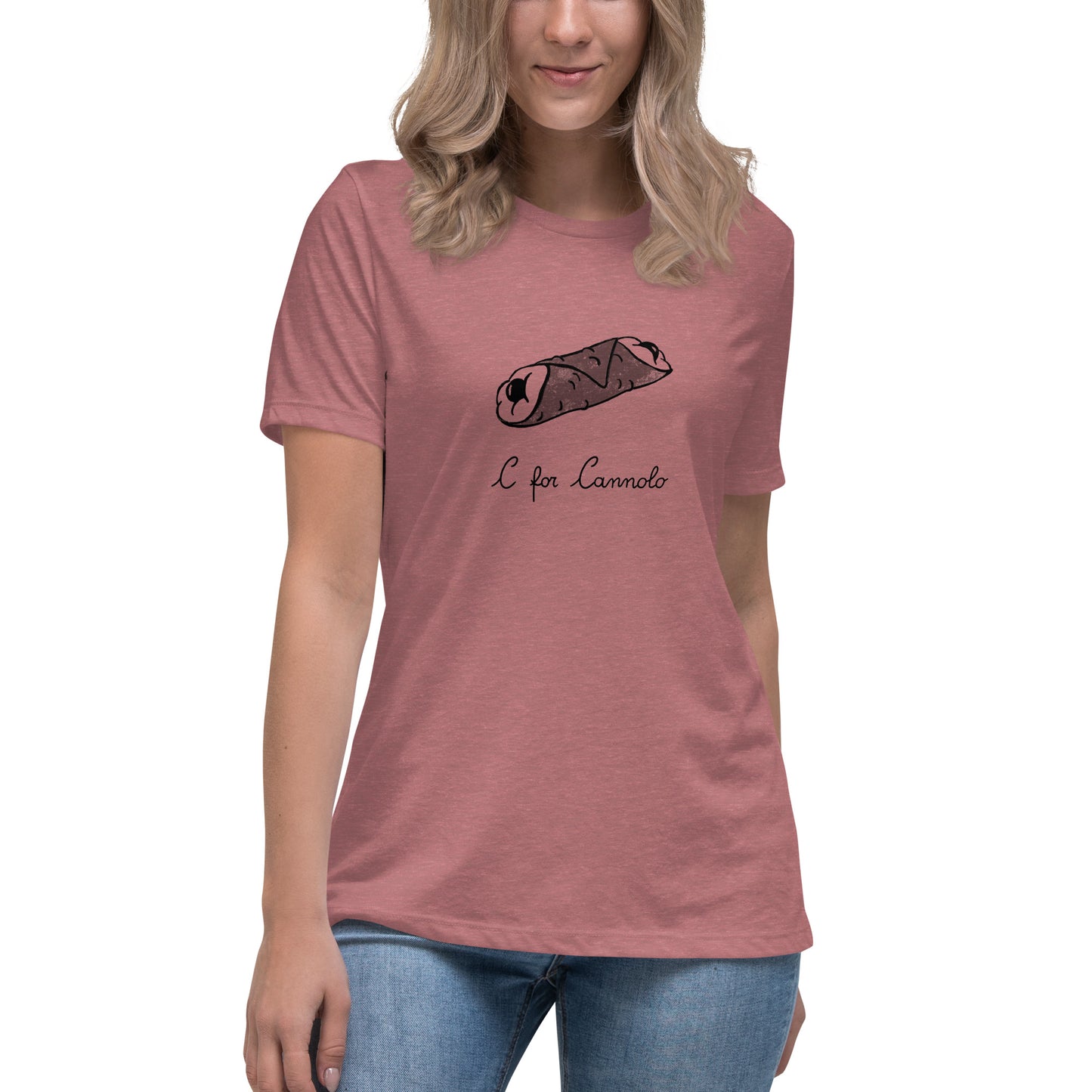 Cannolo on a Women's Relaxed T-Shirt