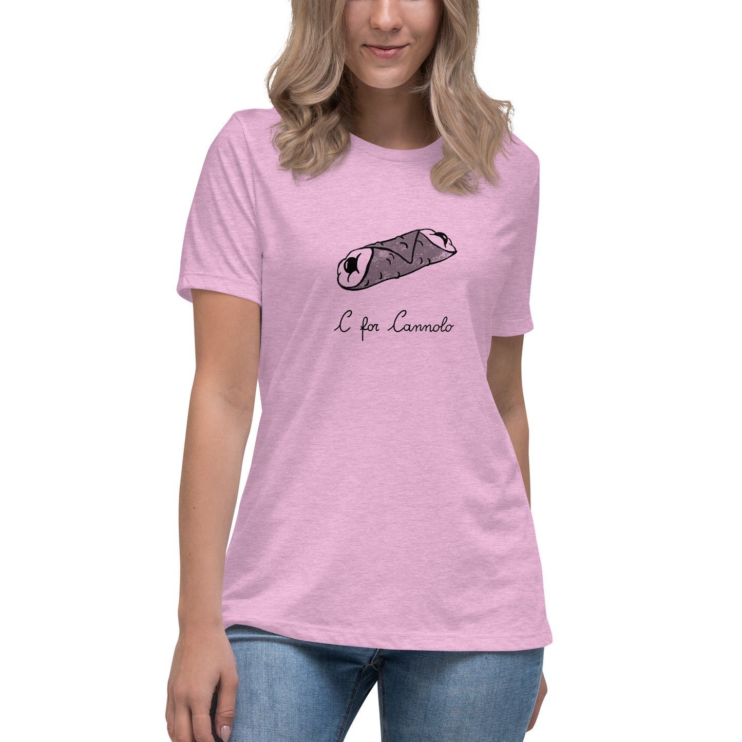 Cannolo on a Women's Relaxed T-Shirt