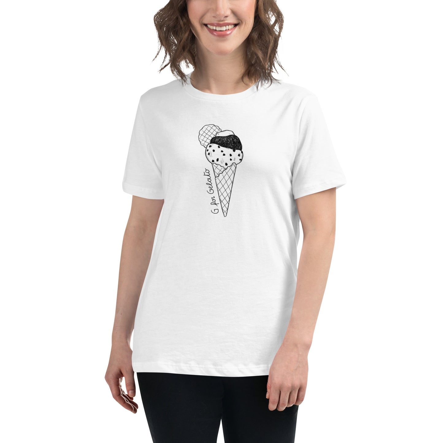 Gelato on a Women's Relaxed T-Shirt