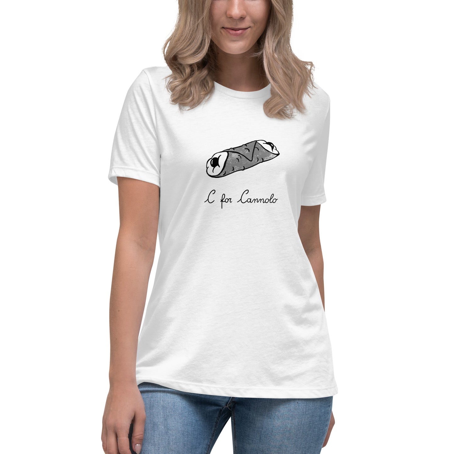 Cannolo on a Women's Relaxed T-Shirt