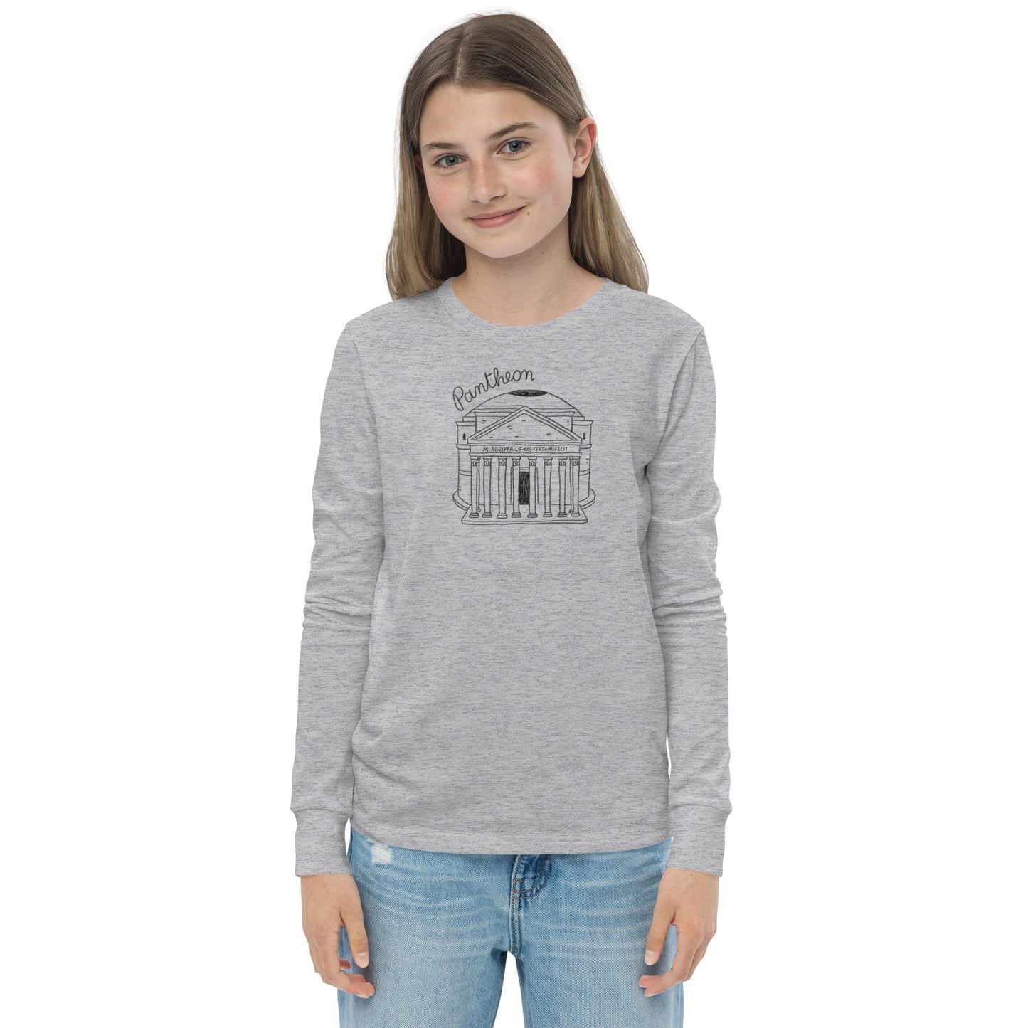 Pantheon on a Youth long sleeve tee