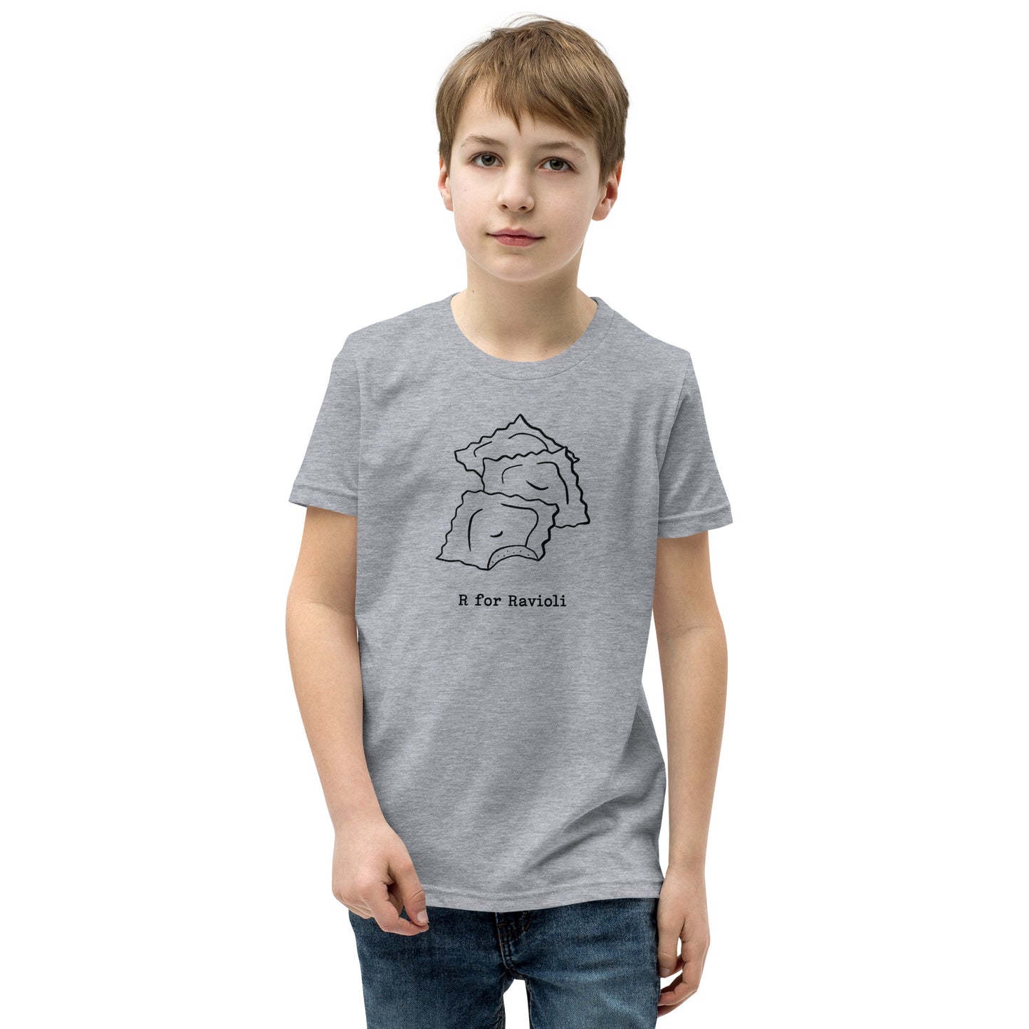 Ravioli on a Youth Short Sleeve T-Shirt