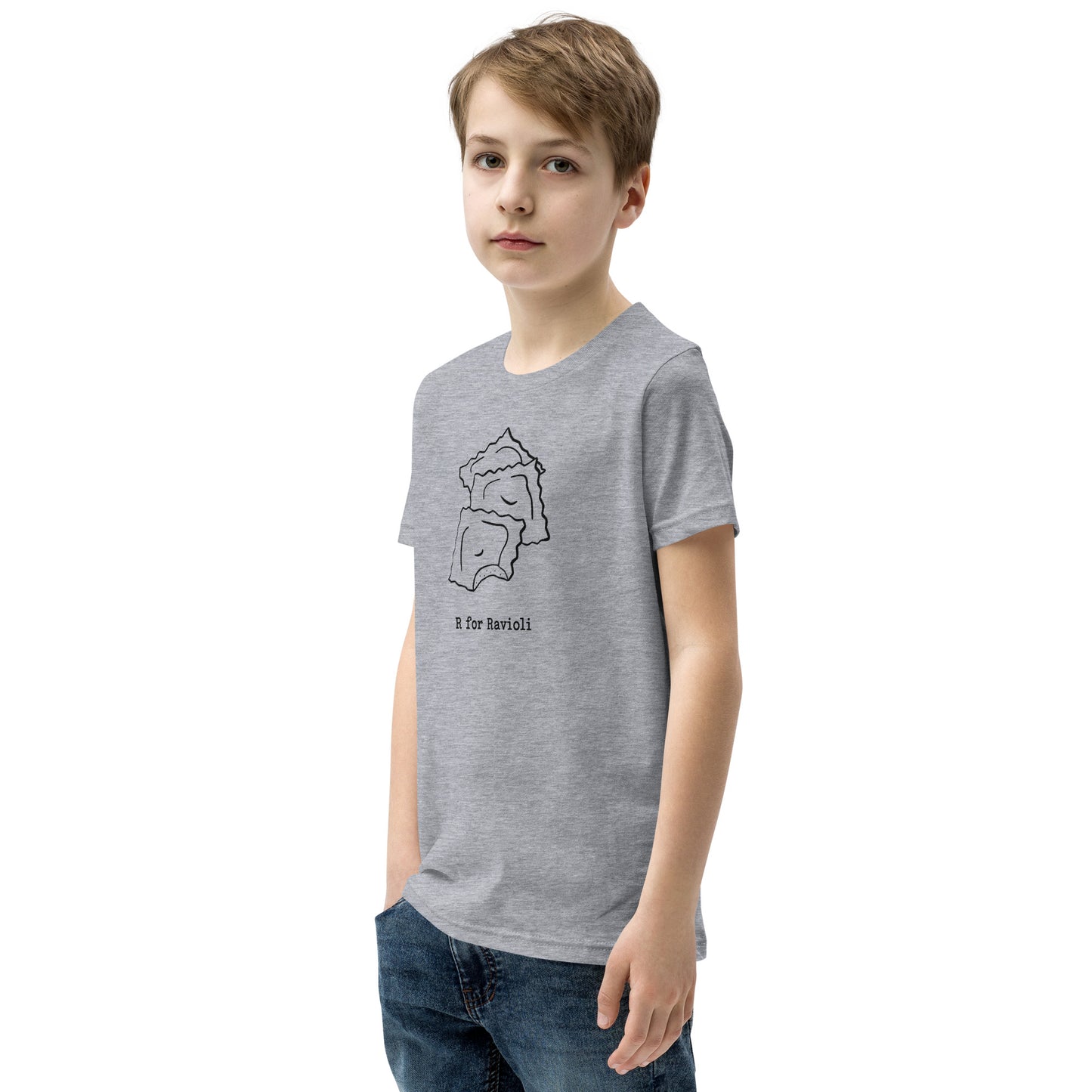 Ravioli on a Youth Short Sleeve T-Shirt
