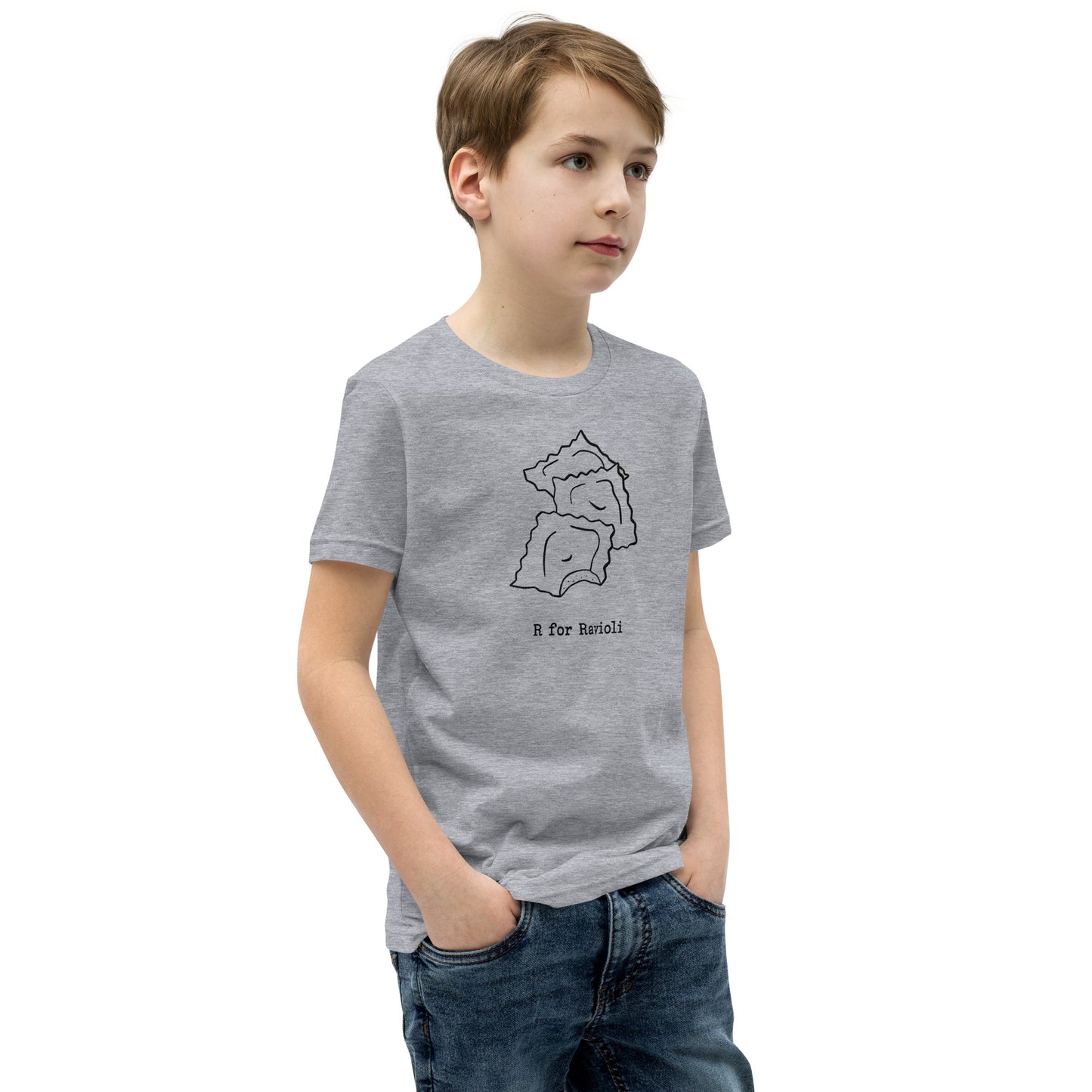 Ravioli on a Youth Short Sleeve T-Shirt