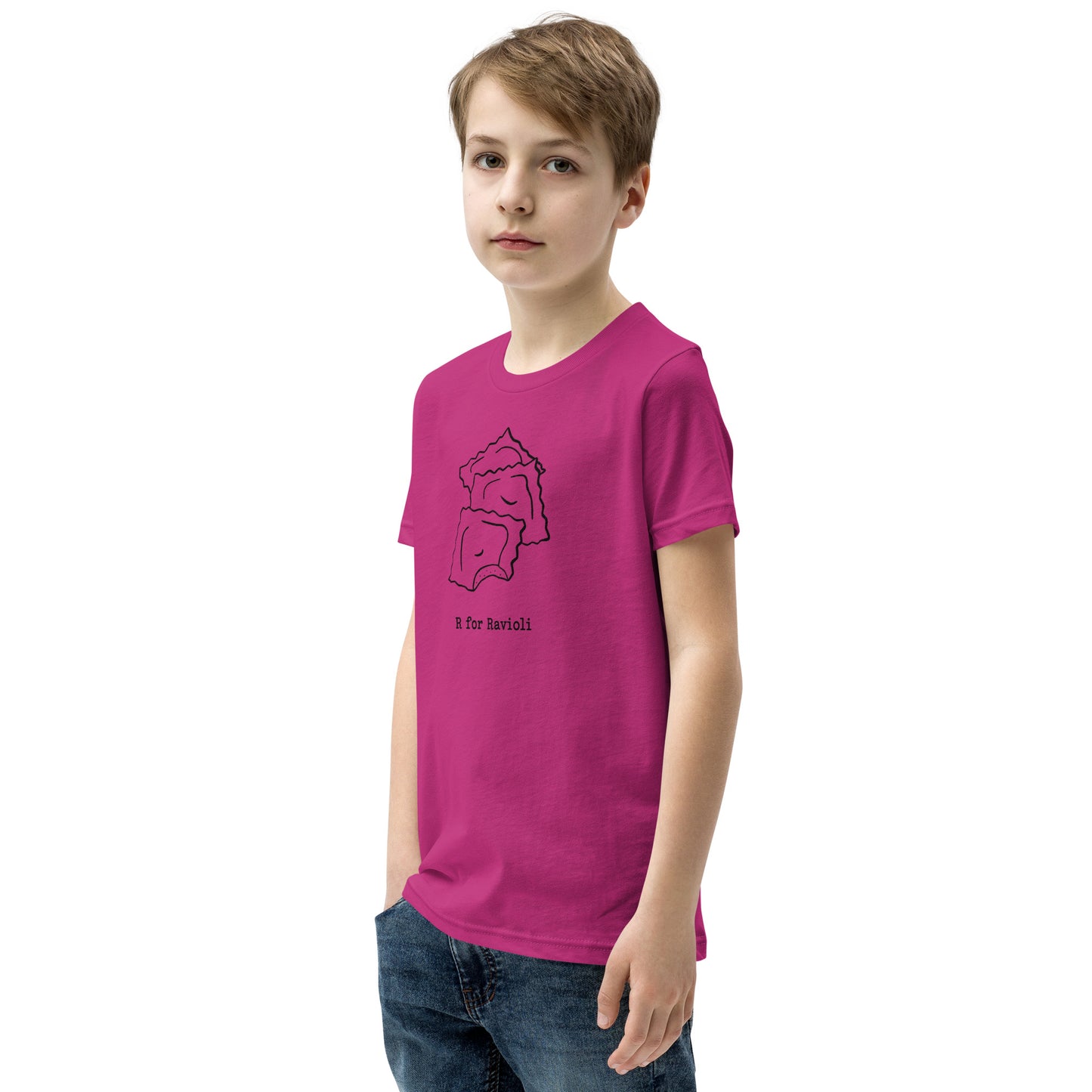 Ravioli on a Youth Short Sleeve T-Shirt
