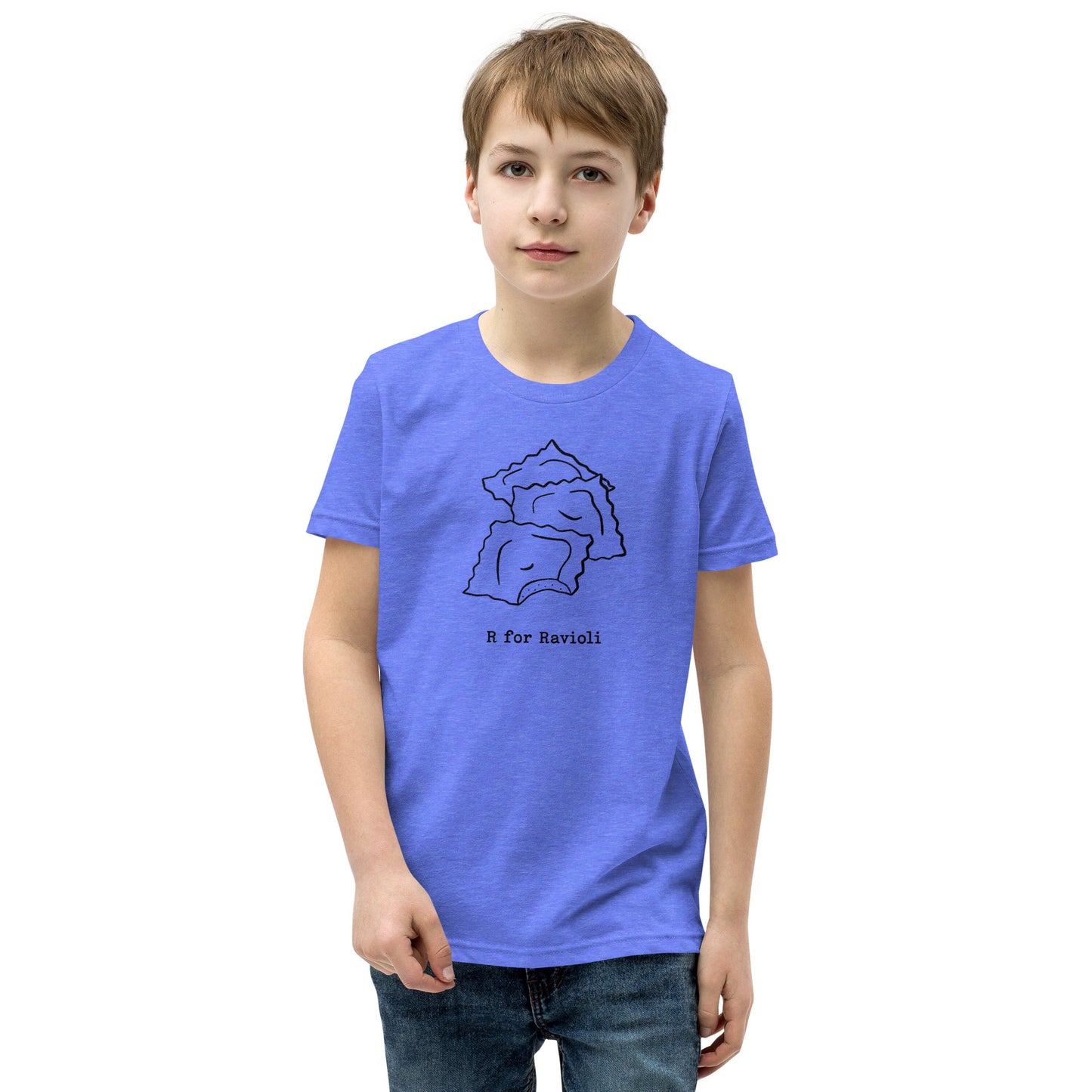 Ravioli on a Youth Short Sleeve T-Shirt