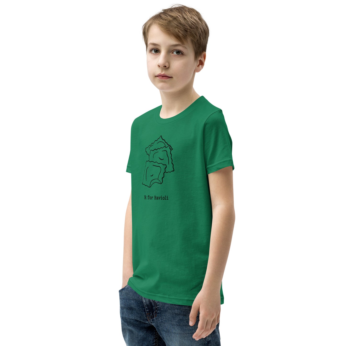 Ravioli on a Youth Short Sleeve T-Shirt