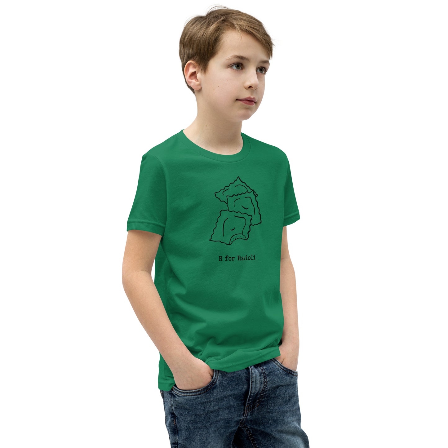 Ravioli on a Youth Short Sleeve T-Shirt