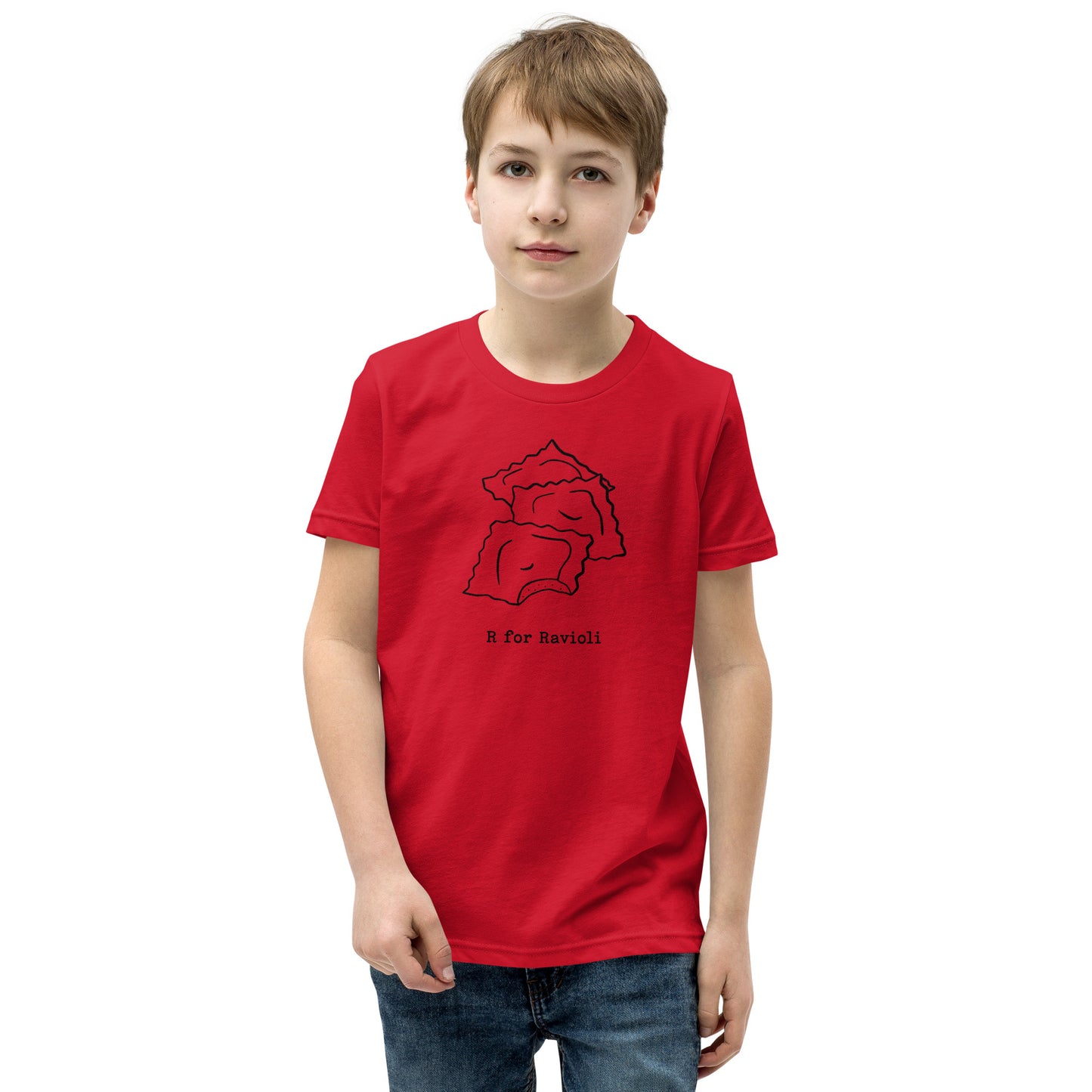 Ravioli on a Youth Short Sleeve T-Shirt