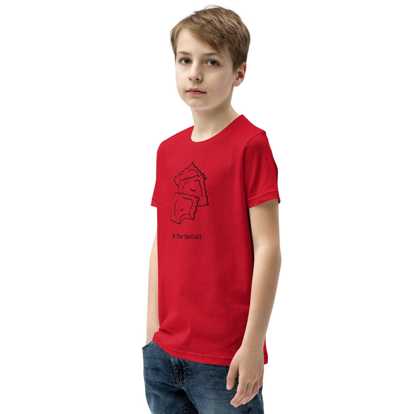 Ravioli on a Youth Short Sleeve T-Shirt