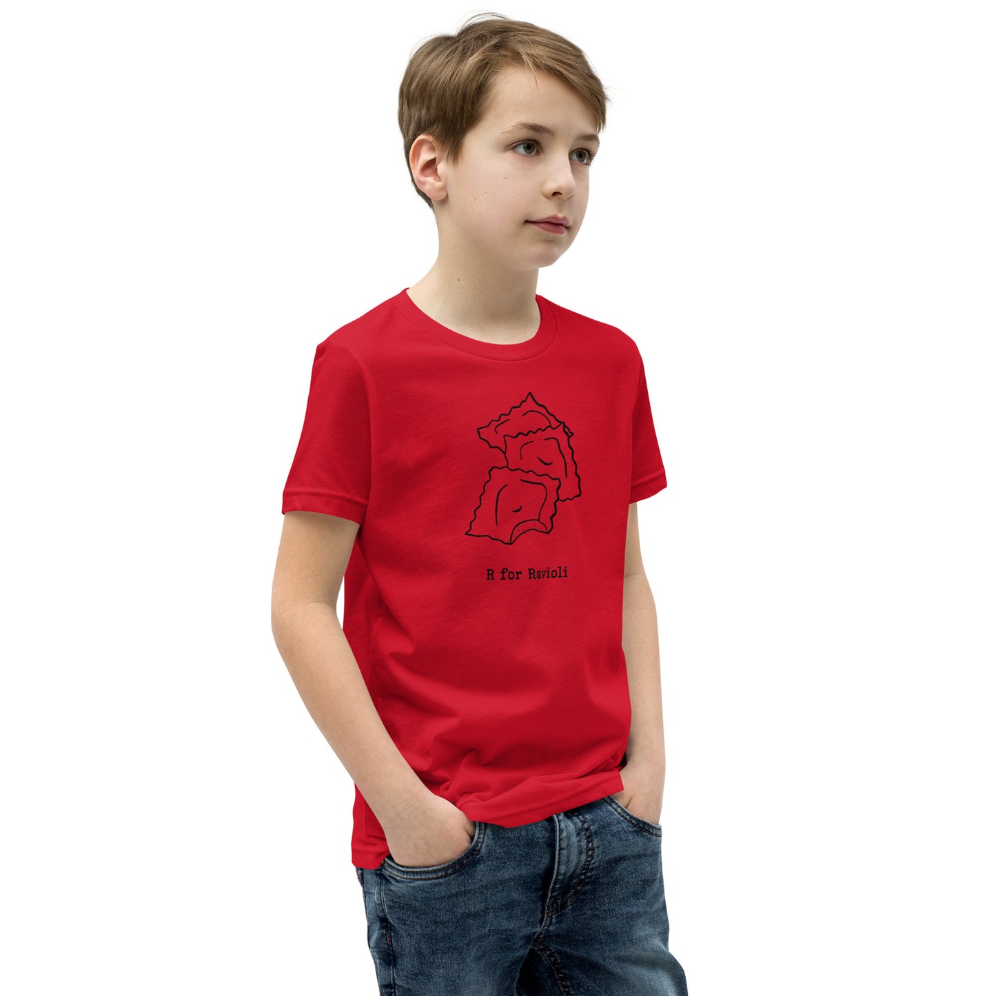 Ravioli on a Youth Short Sleeve T-Shirt