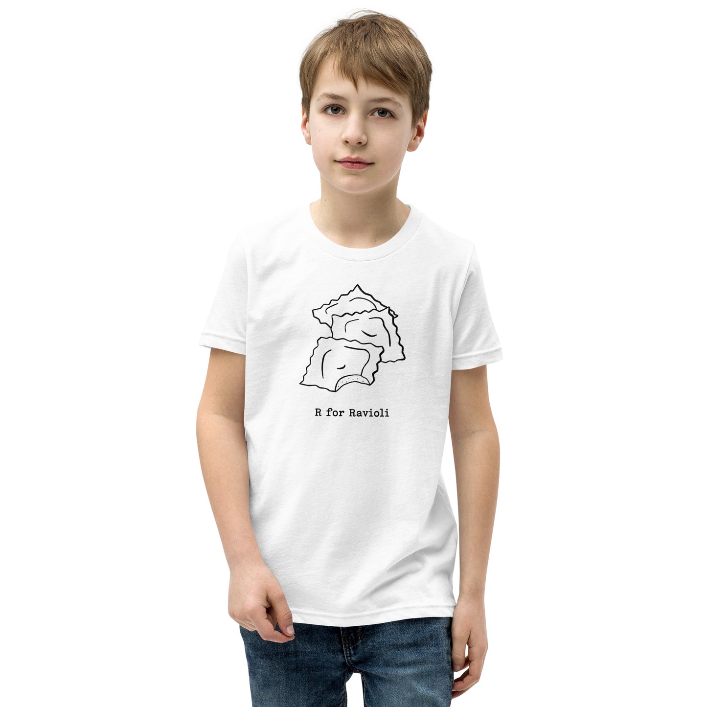 Ravioli on a Youth Short Sleeve T-Shirt