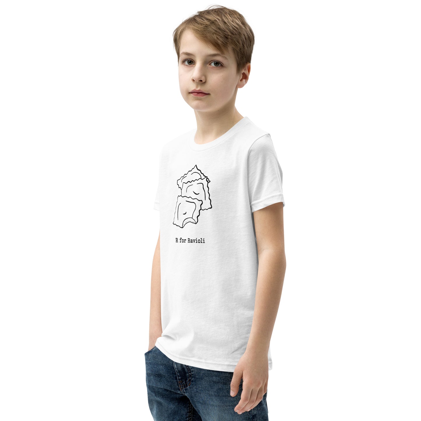 Ravioli on a Youth Short Sleeve T-Shirt