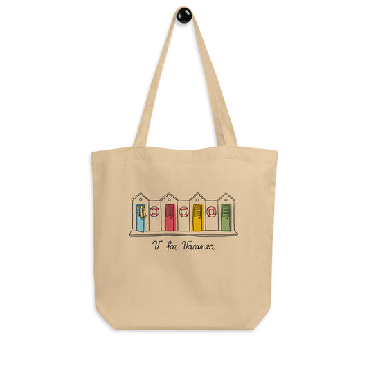 V for Vacanza Eco Tote Bag