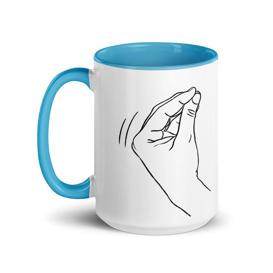 Parlo Italiano with my Big Mug with Color Inside