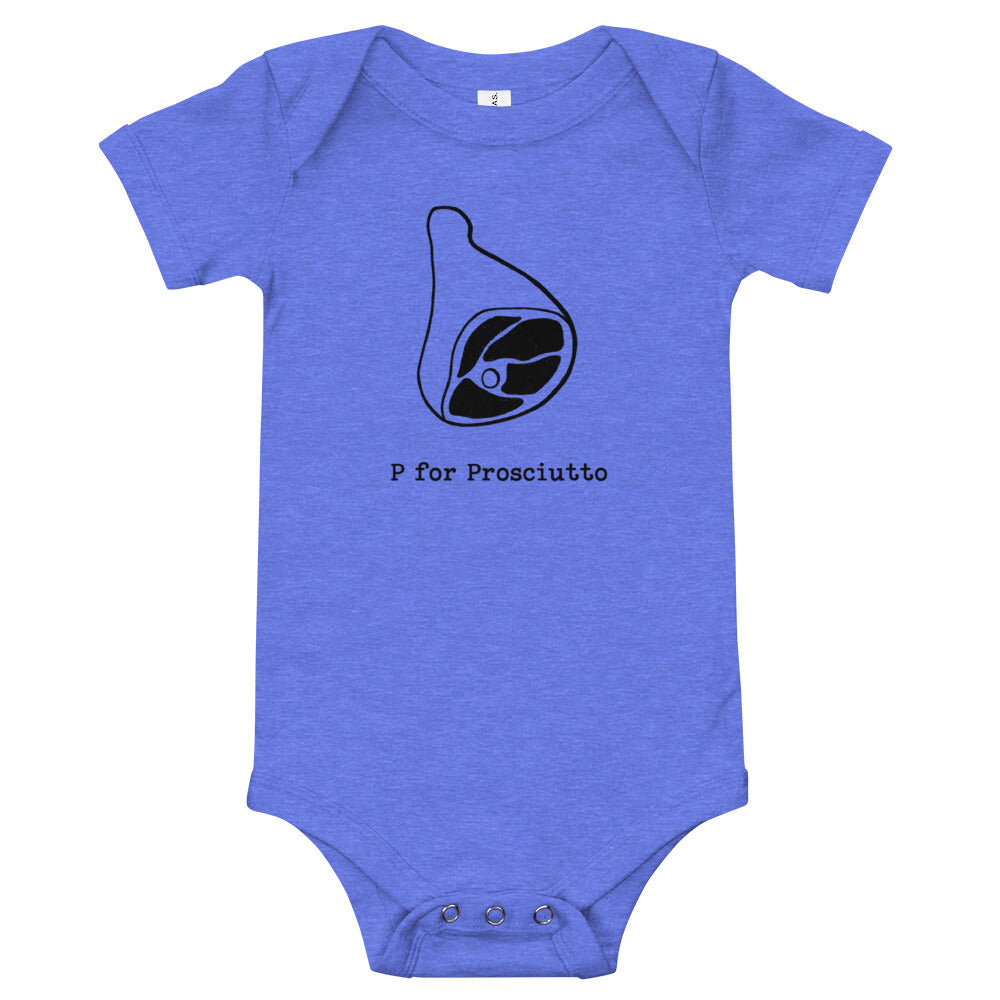 Prosciutto on a Baby onesie