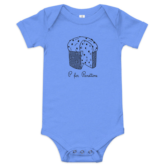 Panettone on a Baby short sleeve onesie