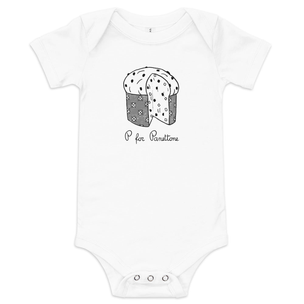 Panettone on a Baby short sleeve onesie