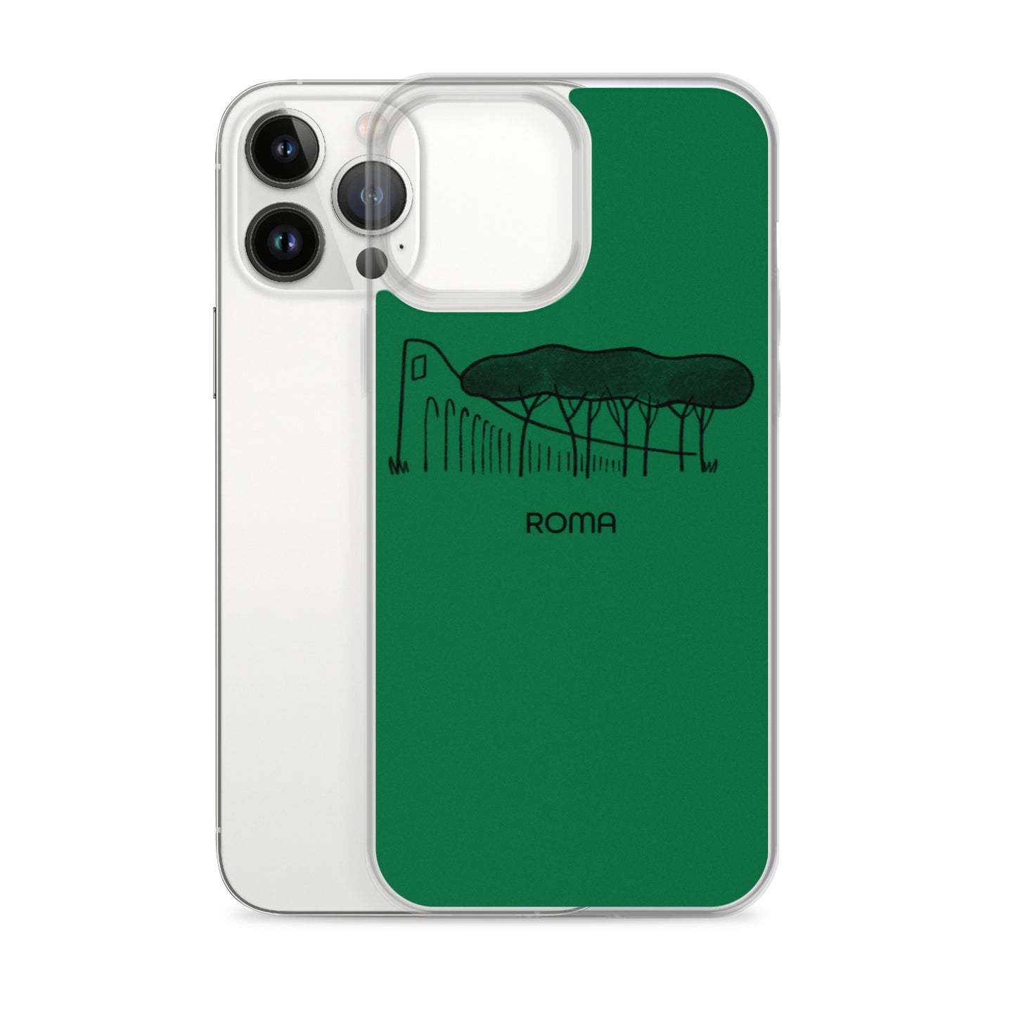 Roman Pine Trees on an iPhone Case - afternoon in Villa Pamphili