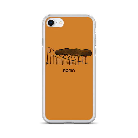 Roman Pine Trees on an iPhone Case - Rome's okra-colored buildings