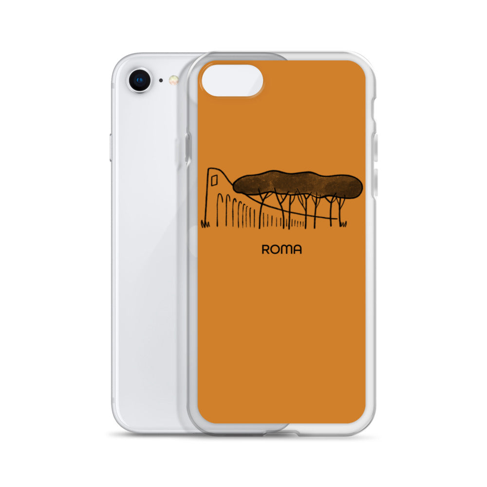 Roman Pine Trees on an iPhone Case - Rome's okra-colored buildings