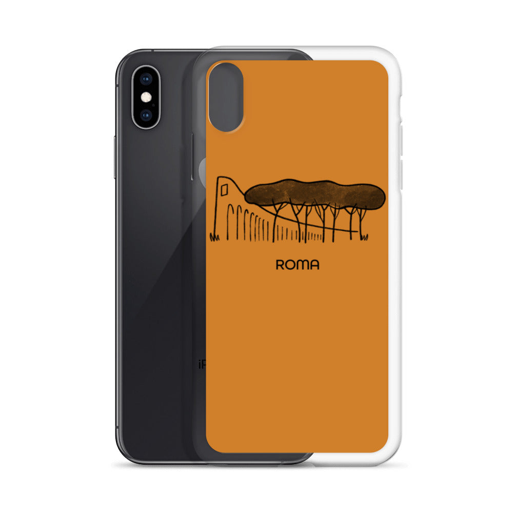 Roman Pine Trees on an iPhone Case - Rome's okra-colored buildings