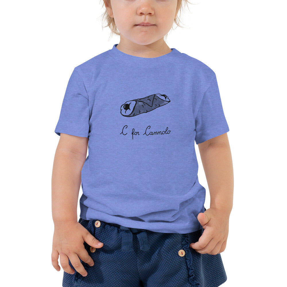 Cannolo on a Toddler Short Sleeve Tee