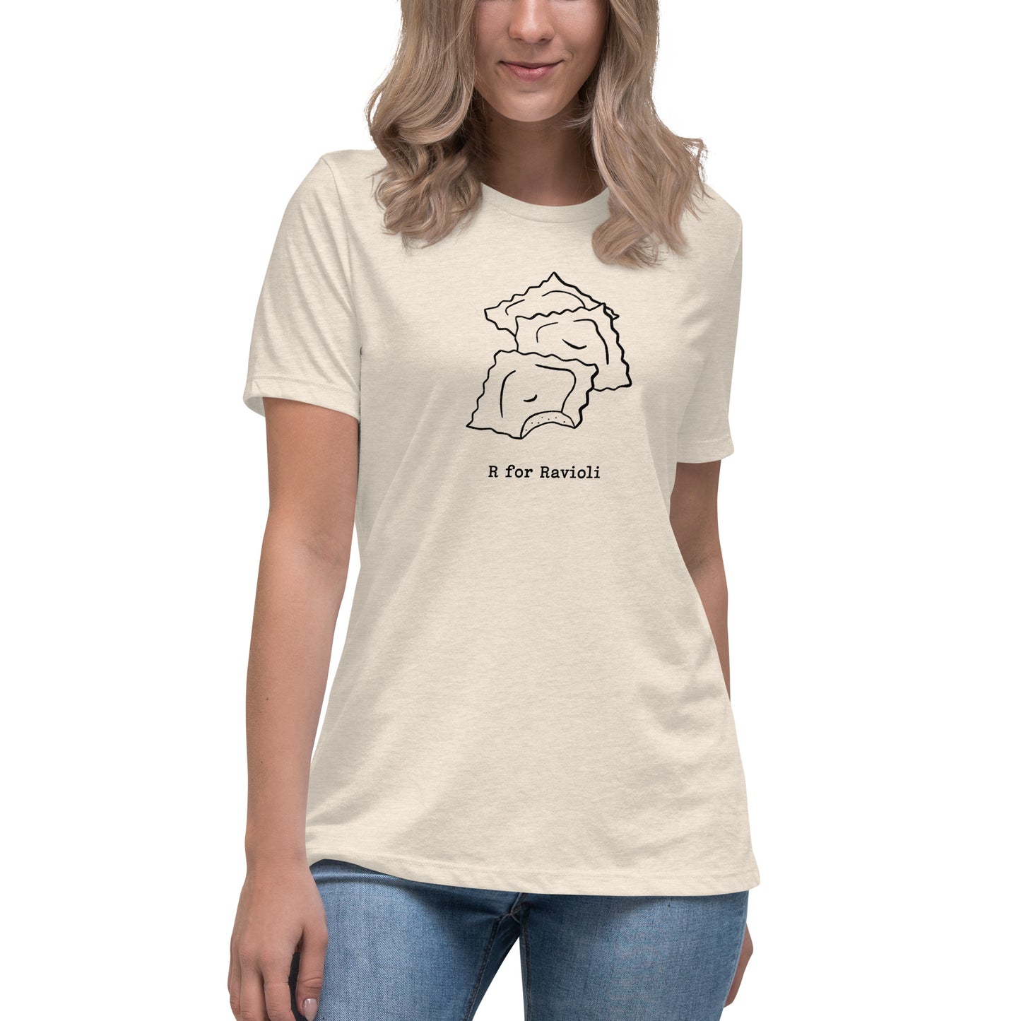 Ravioli on a Women's Relaxed T-Shirt