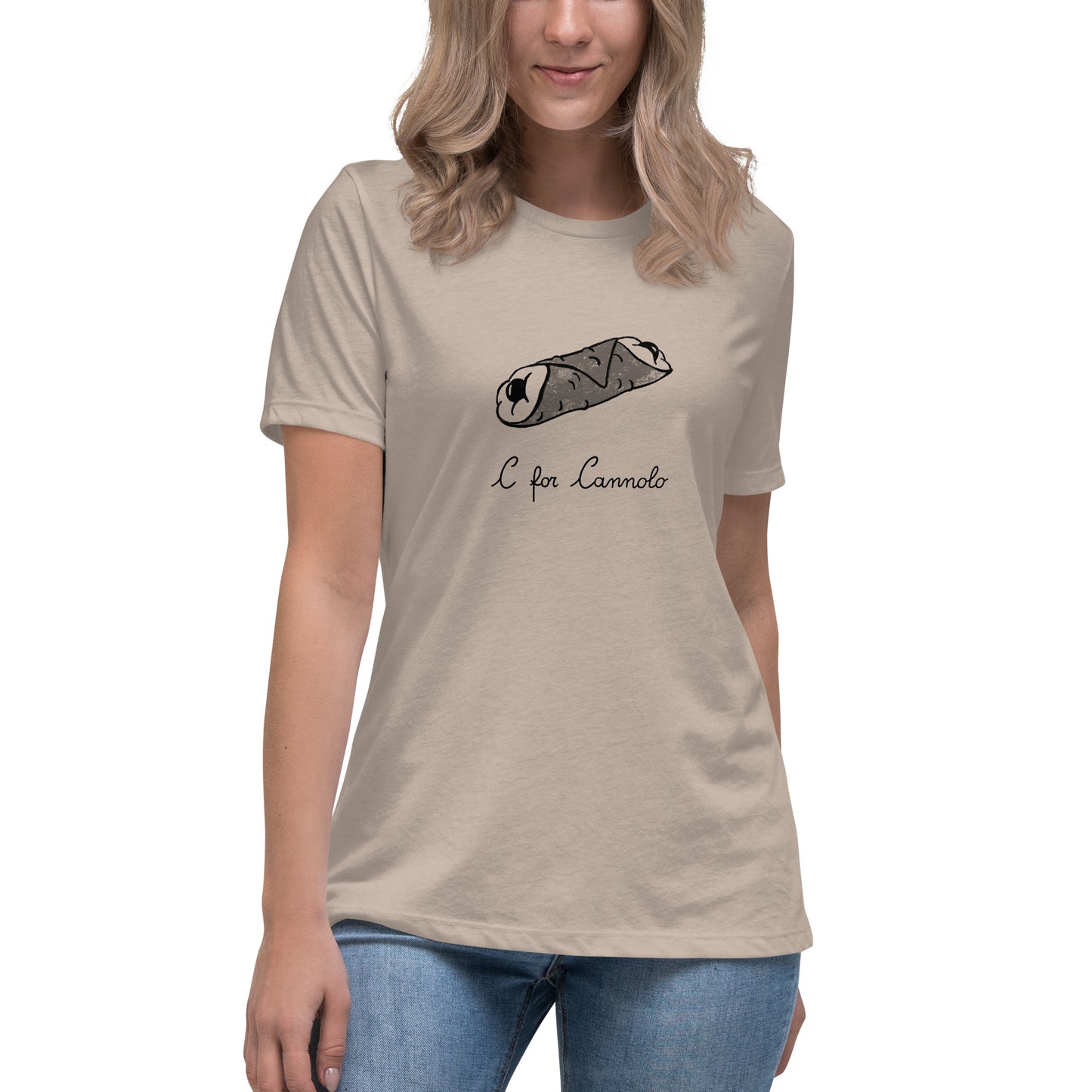 Cannolo on a Women's Relaxed T-Shirt