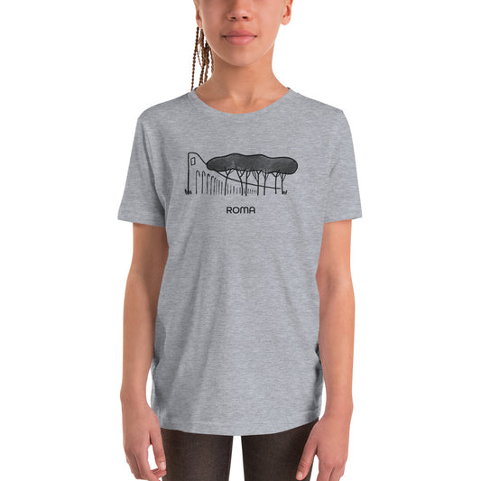 Roman Pine Trees on a Youth Short Sleeve T-Shirt