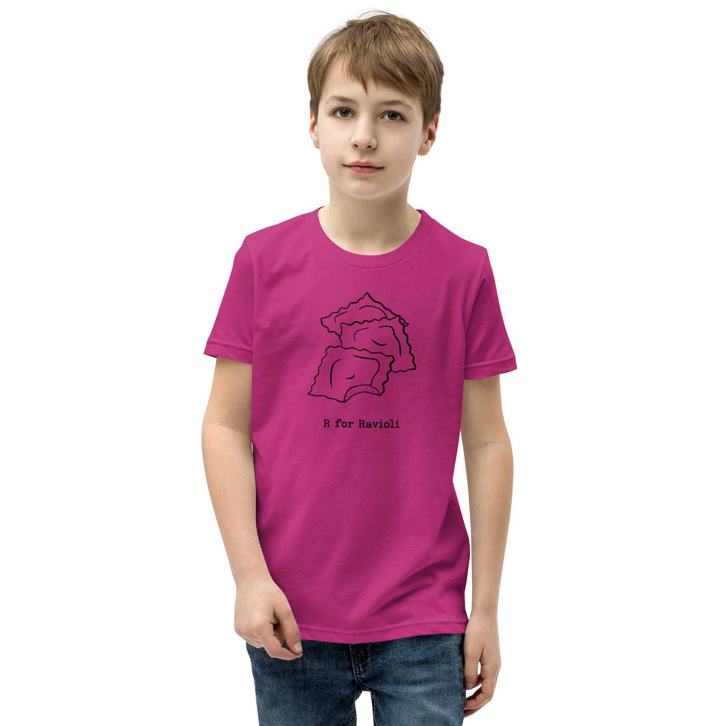 Ravioli on a Youth Short Sleeve T-Shirt