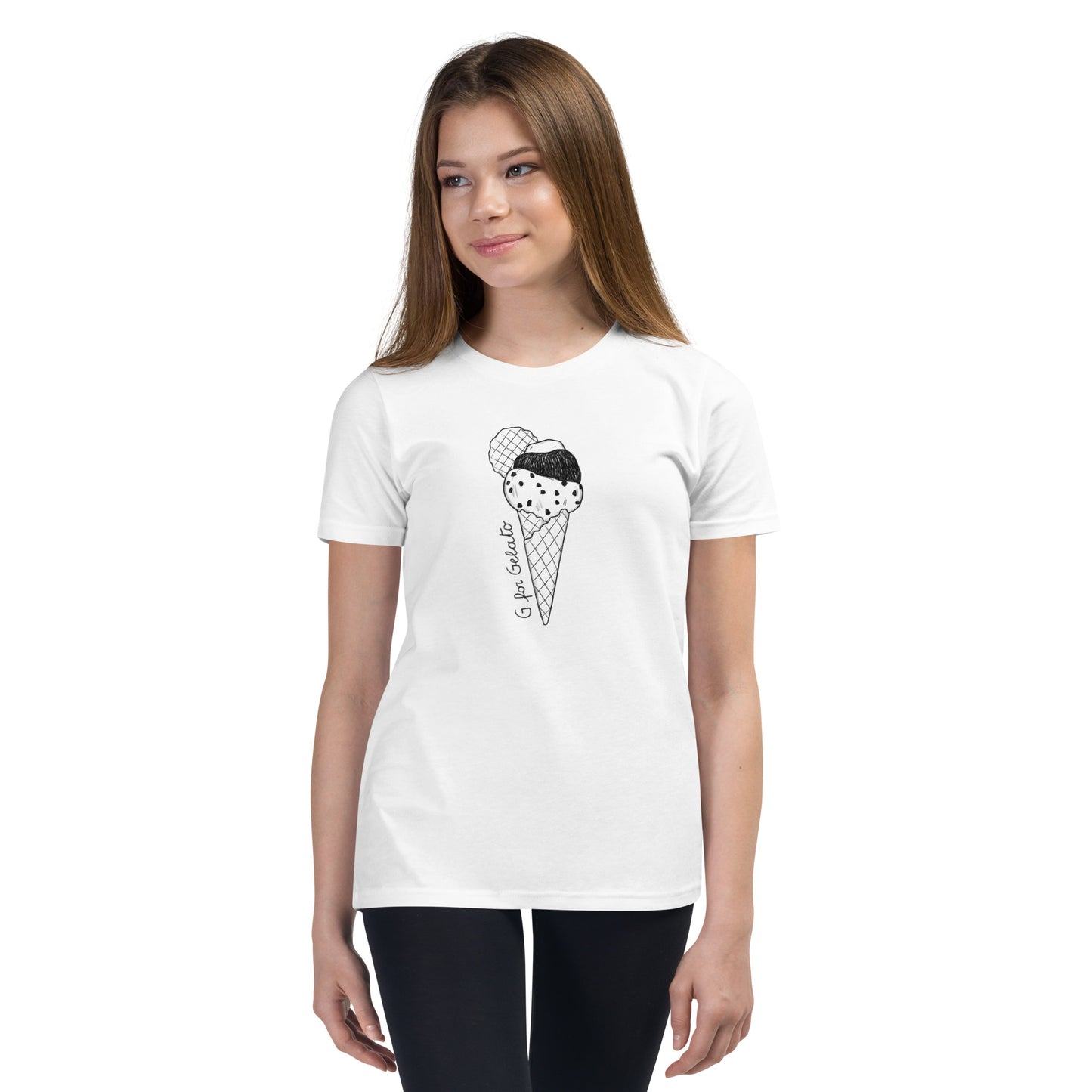 Gelato on a Youth Short Sleeve T-Shirt